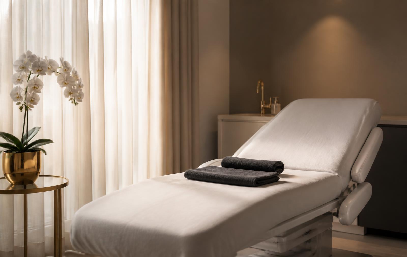 Private women's wellness treatment room at THEIA Aesthetics in San Antonio