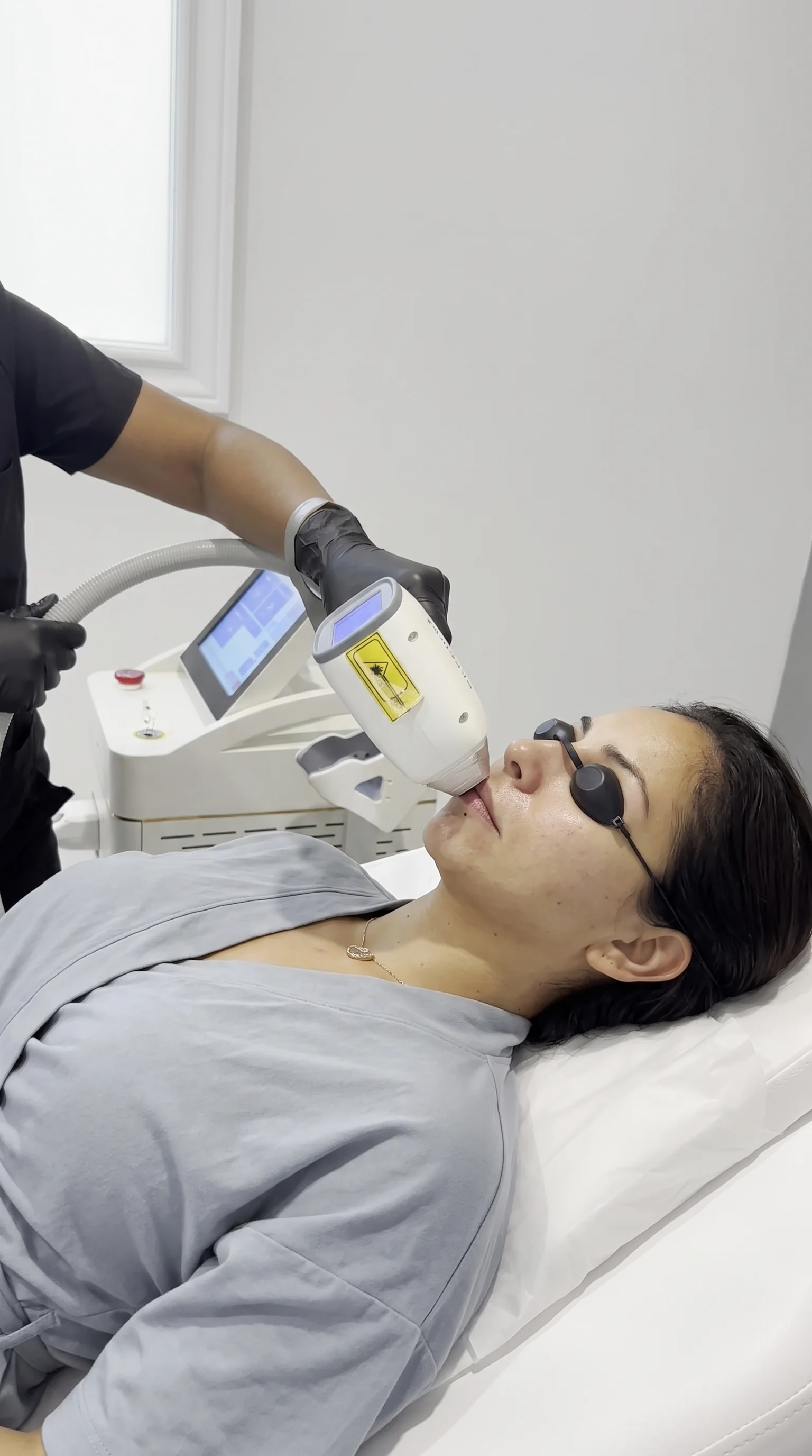 Laser hair removal treatment at THEIA Stone Oak, San Antonio