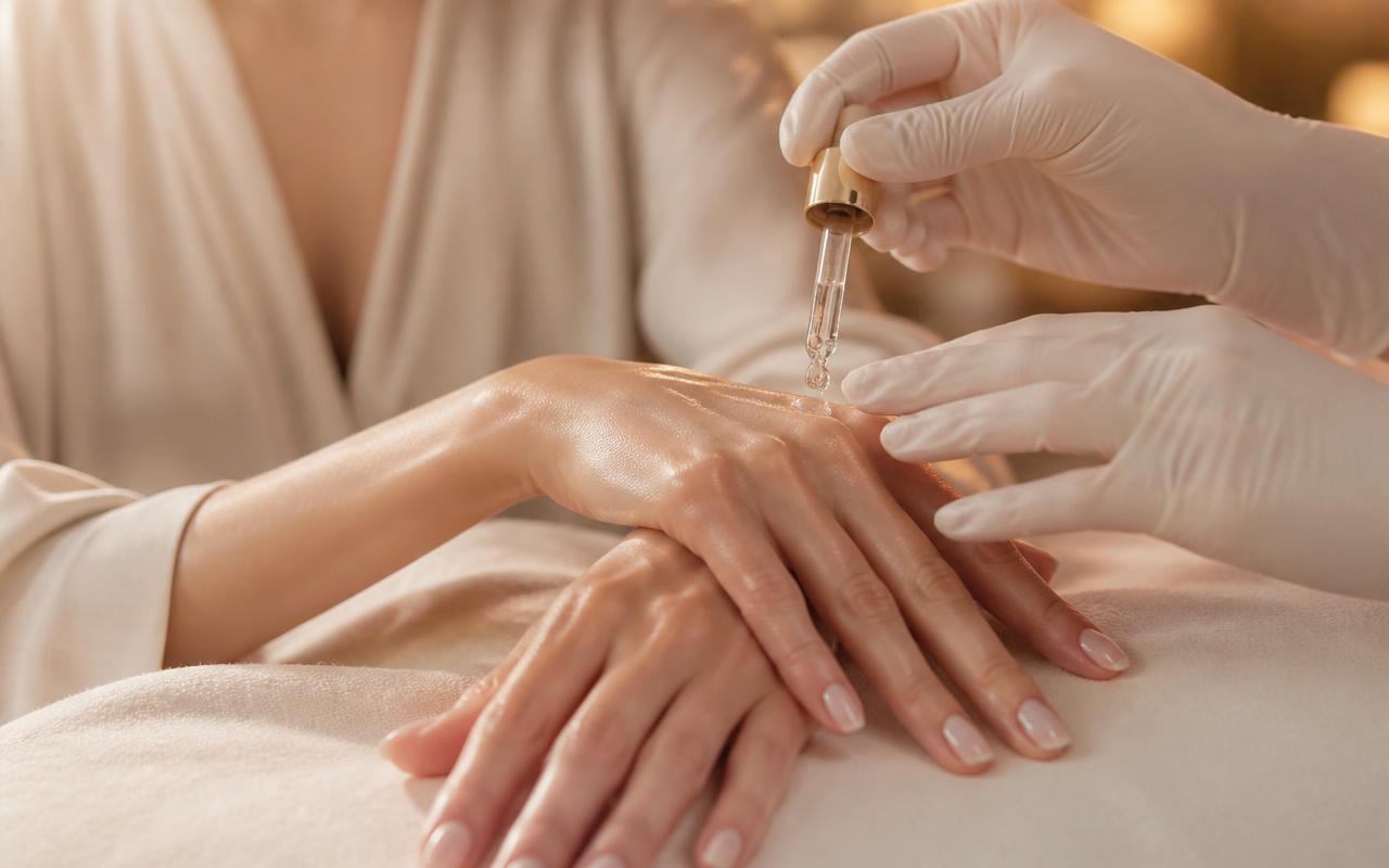 Hand rejuvenation treatment at THEIA Aesthetics in San Antonio